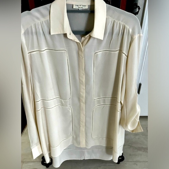 Rag & Bone Silk Blouse - Picture 1 of 5